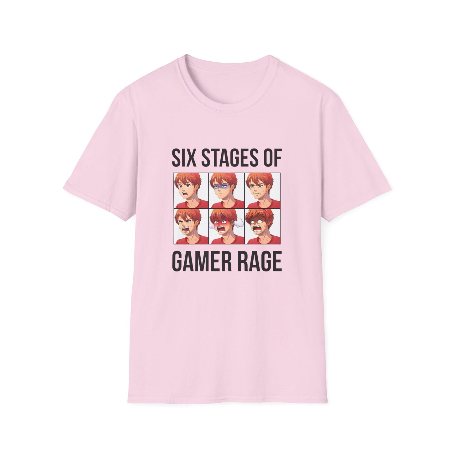 Six Stages of Gamer Rage (Male Version)