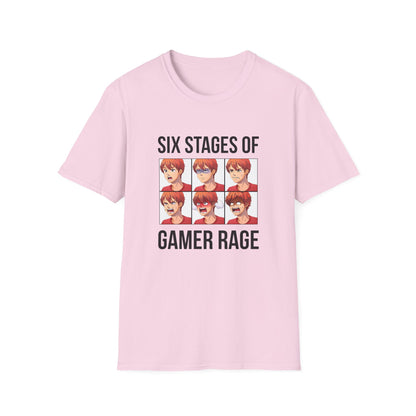 Six Stages of Gamer Rage (Male Version)