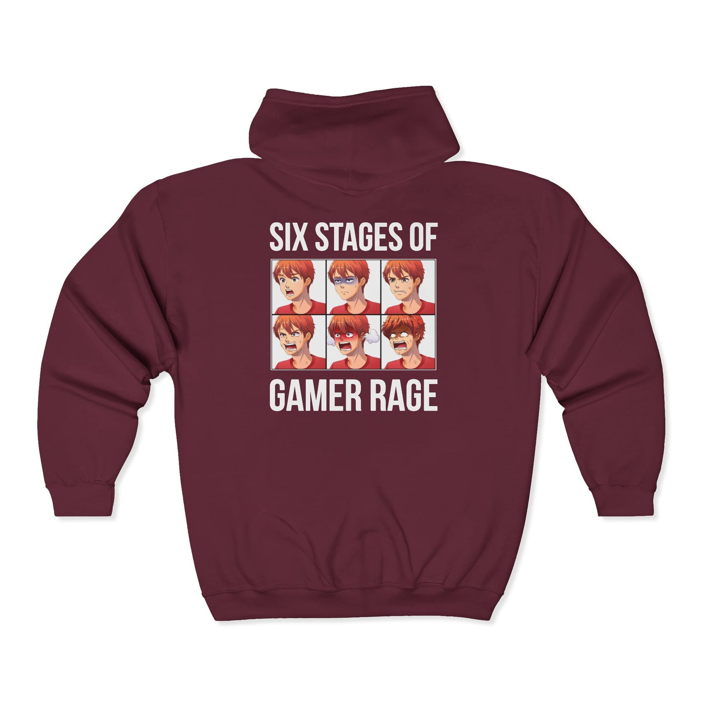 Six Stages of Gamer Rage (Male Version)