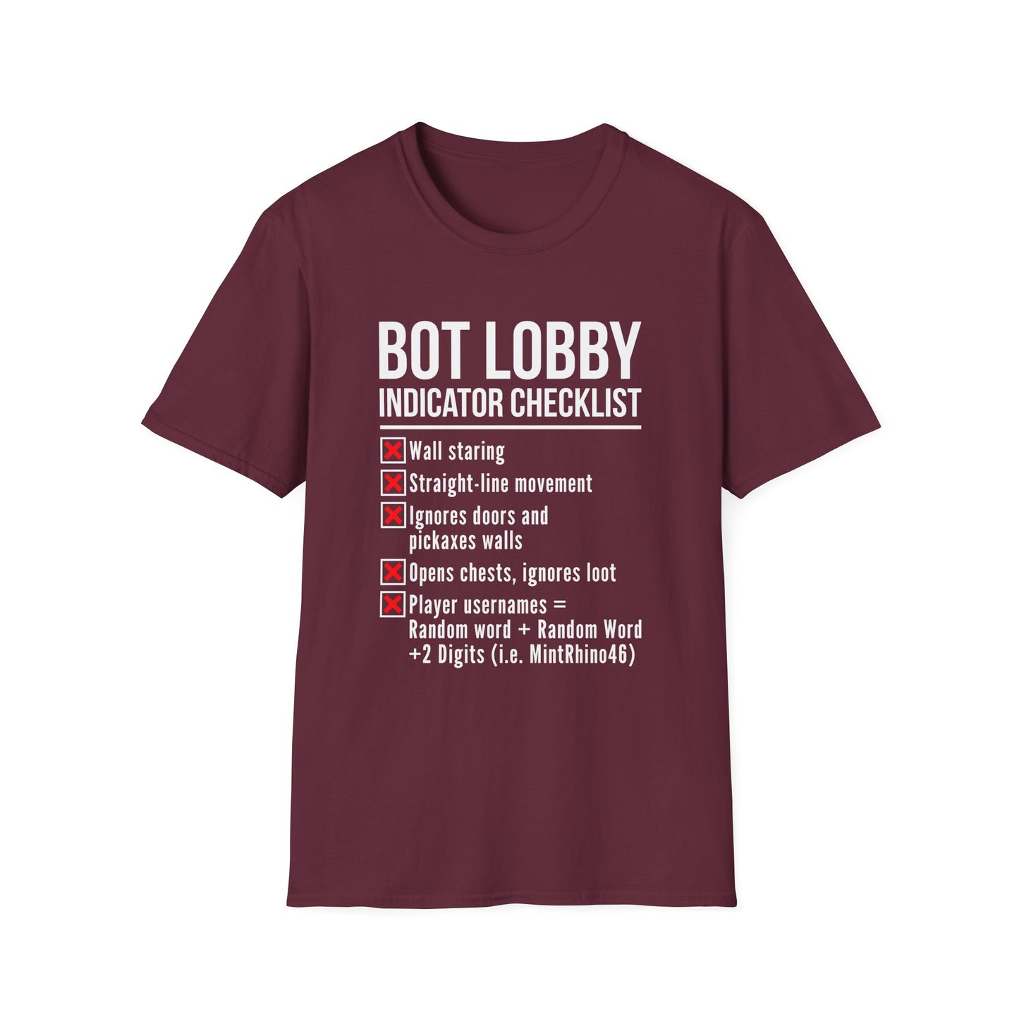 Bot Lobby Indicator Checklist