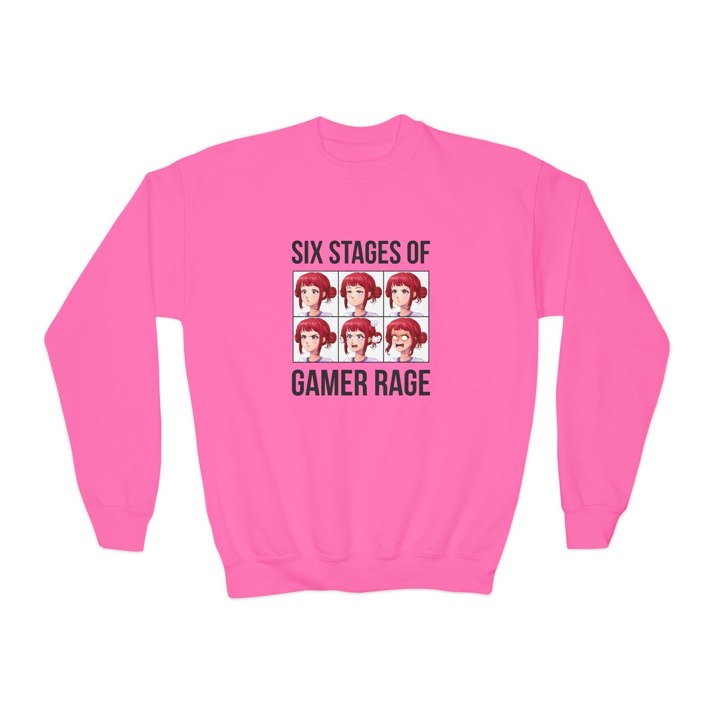 Six Stages of Gamer Rage (Female Version)