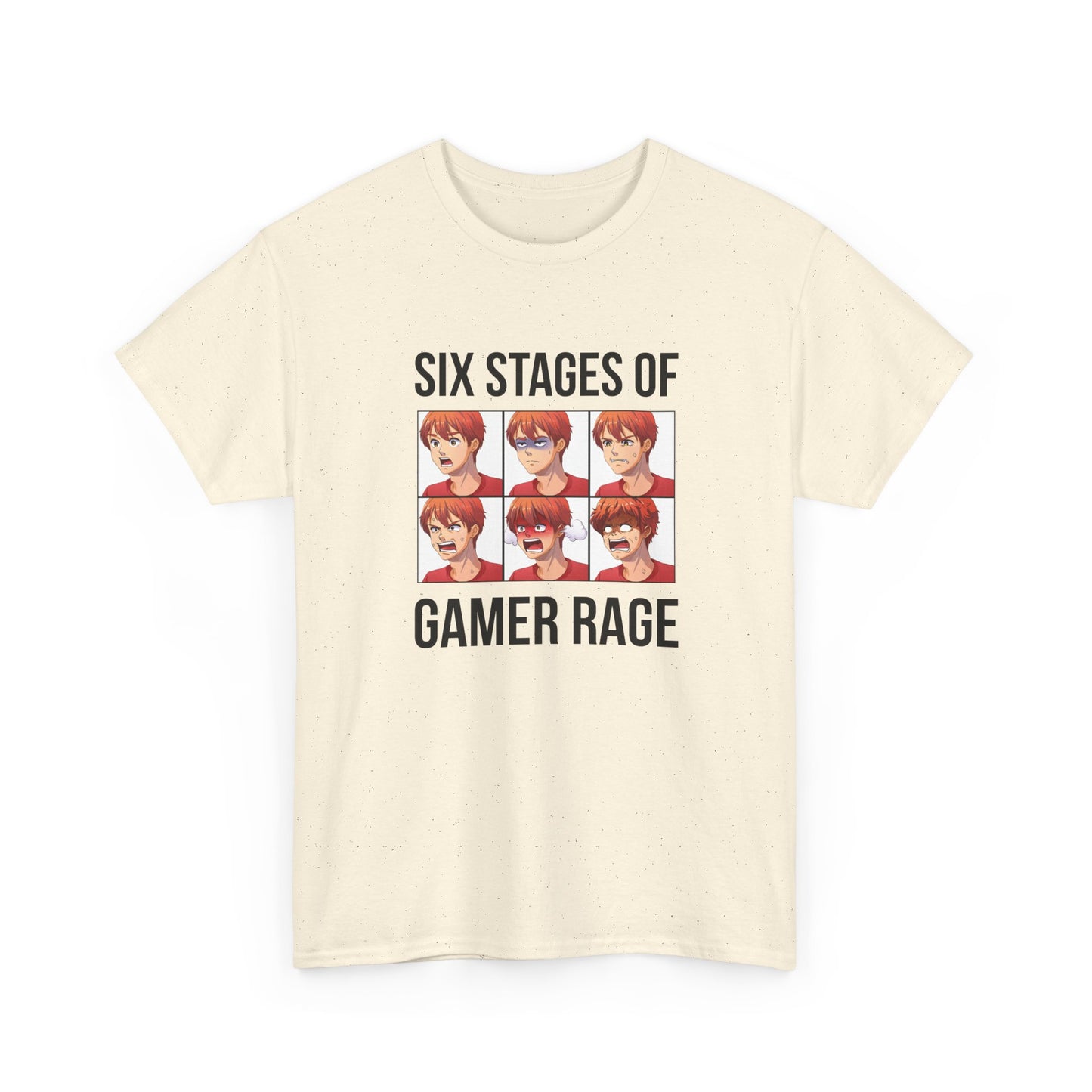 Six Stages of Gamer Rage (Male Version)