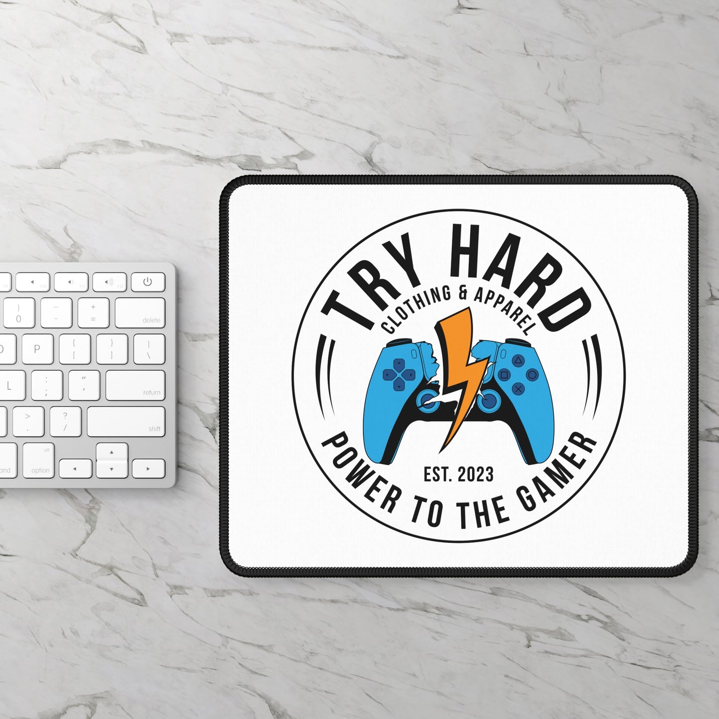 Try Hard Clothing & Apparel (Controller Logo) — Gaming Mouse Pad