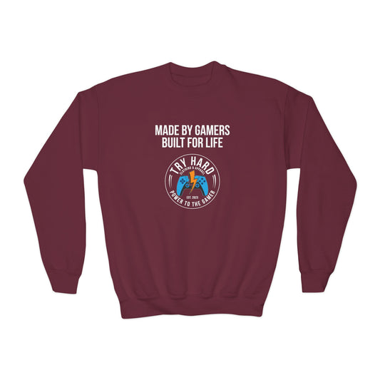 Made By Gamers, Built For Life (Try Hard Logo - Color)