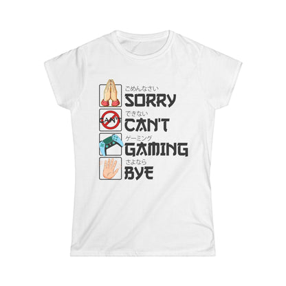 Sorry. Can't. Gaming. Bye. (Anime Version)
