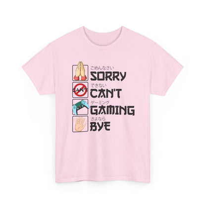 Sorry. Can't. Gaming. Bye. (Anime Version)