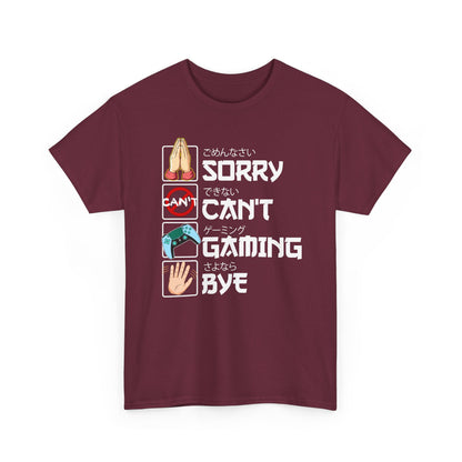 Sorry. Can't. Gaming. Bye. (Anime Version)