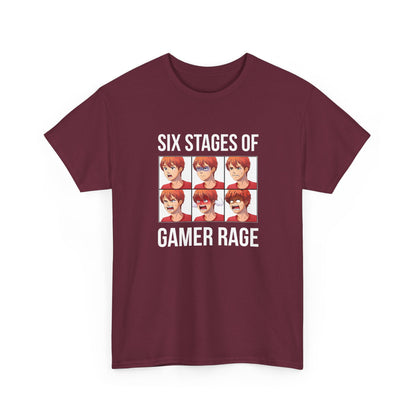 Six Stages of Gamer Rage (Male Version)