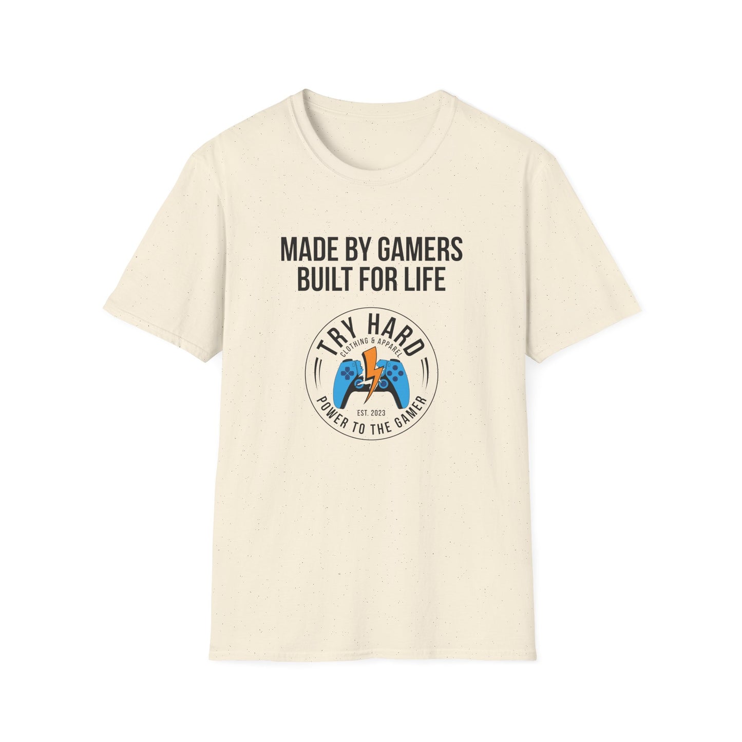 Made By Gamers, Built For Life (Try Hard Logo - Color)
