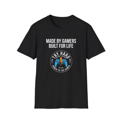Made By Gamers, Built For Life (Try Hard Logo - Color)