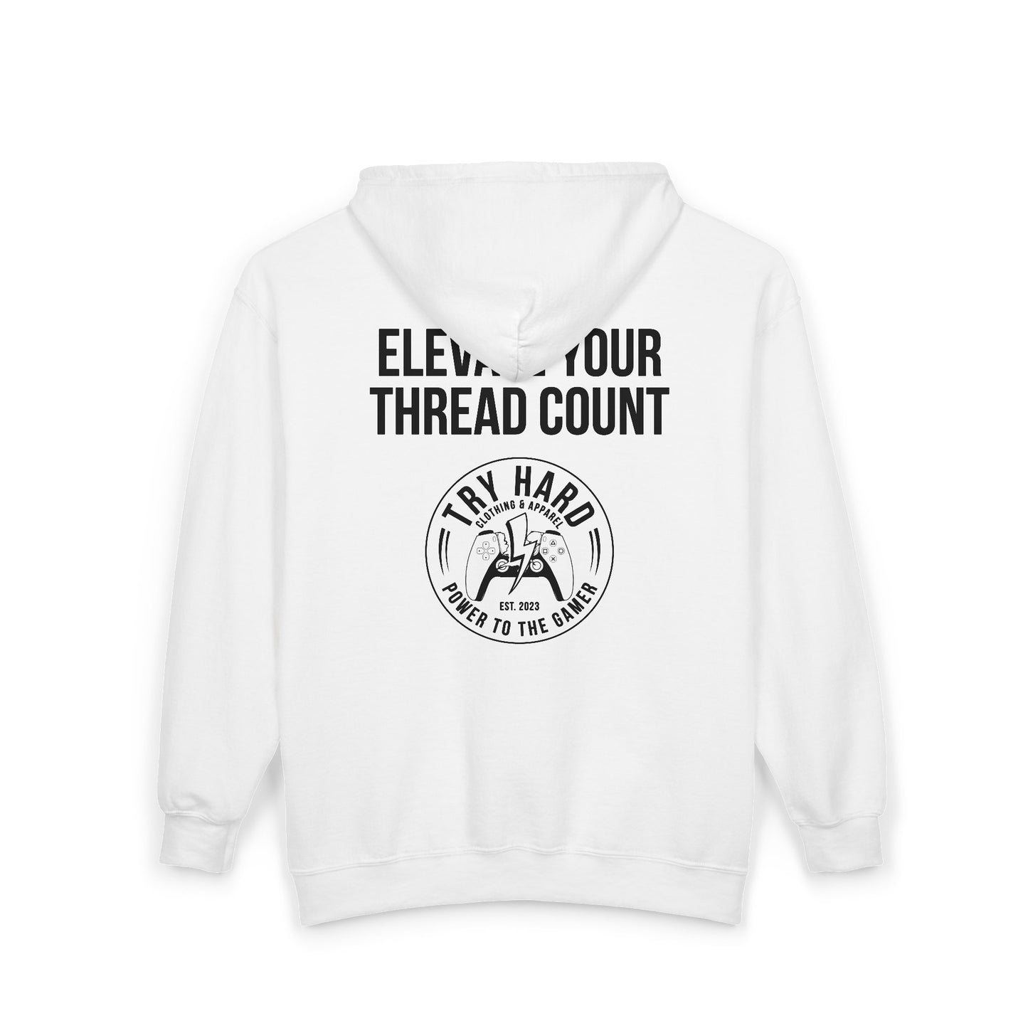 Elevate Your Thread Count (Try Hard Logo)