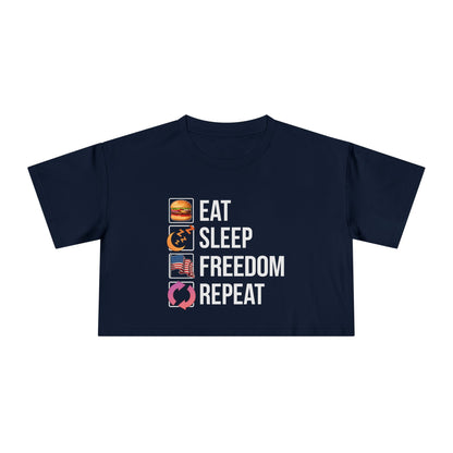Eat. Sleep. Freedom. Repeat. Description