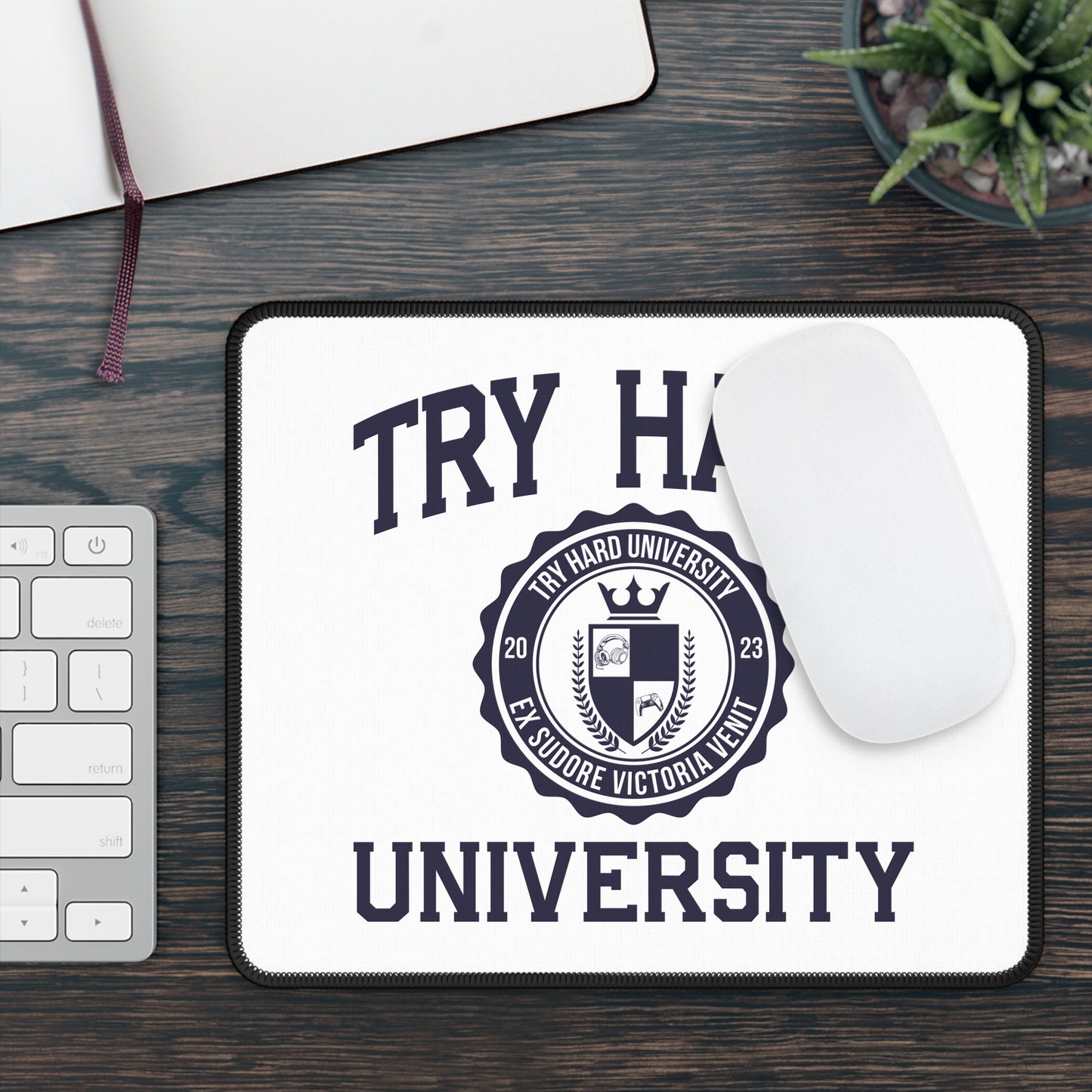 Try Hard University Logo  — Gaming Mouse Pad