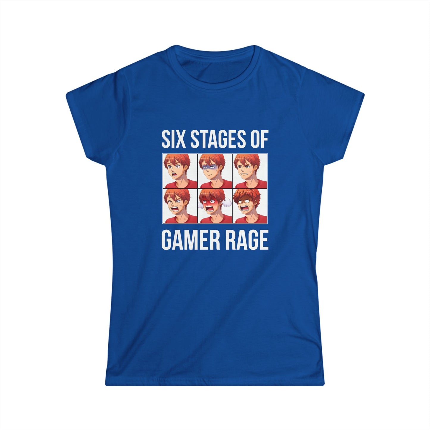 Six Stages of Gamer Rage (Male Version)