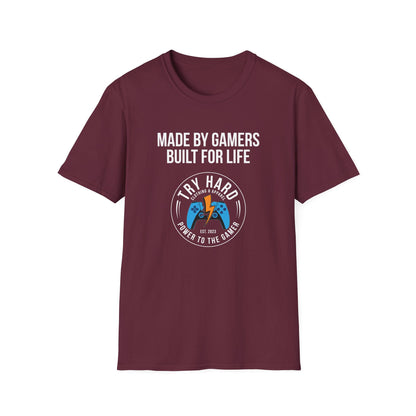 Made By Gamers, Built For Life (Try Hard Logo - Color)