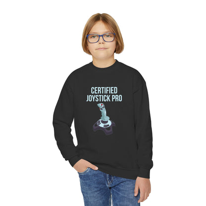 Certified Joystick Pro Youth Crewneck Sweatshirt