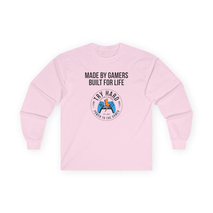 Made By Gamers, Built For Life (Try Hard Logo - Color)
