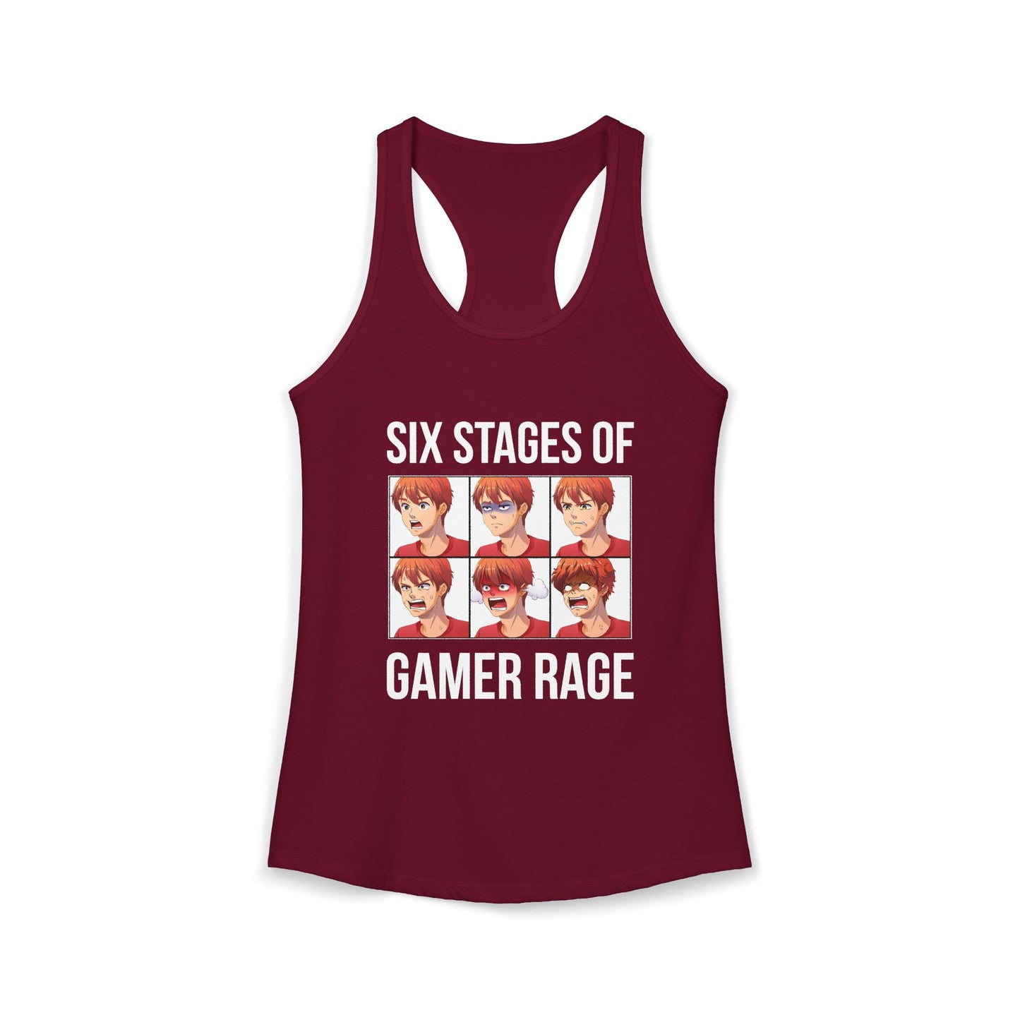 Six Stages of Gamer Rage (Male Version)