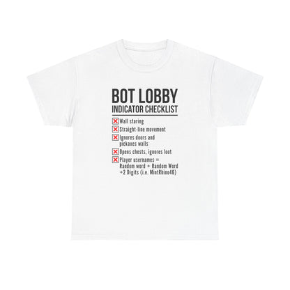 Bot Lobby Indicator Checklist