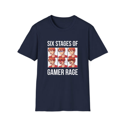 Six Stages of Gamer Rage (Male Version)