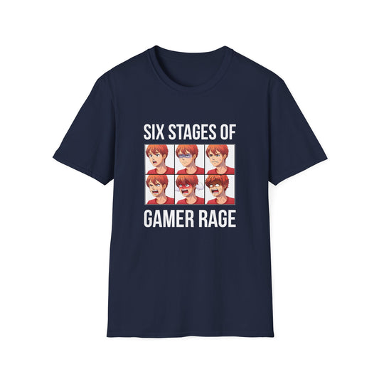 Six Stages of Gamer Rage (Male Version)