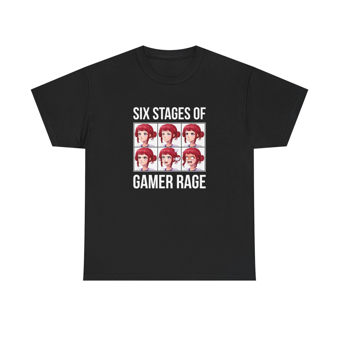 Six Stages of Gamer Rage (Female Version)