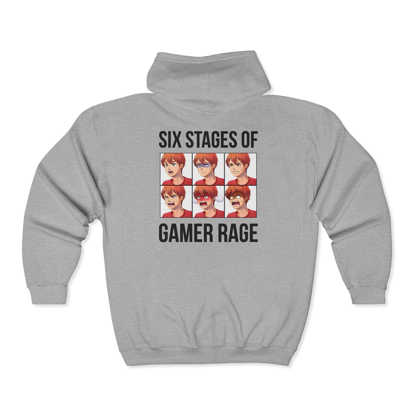 Six Stages of Gamer Rage (Male Version)