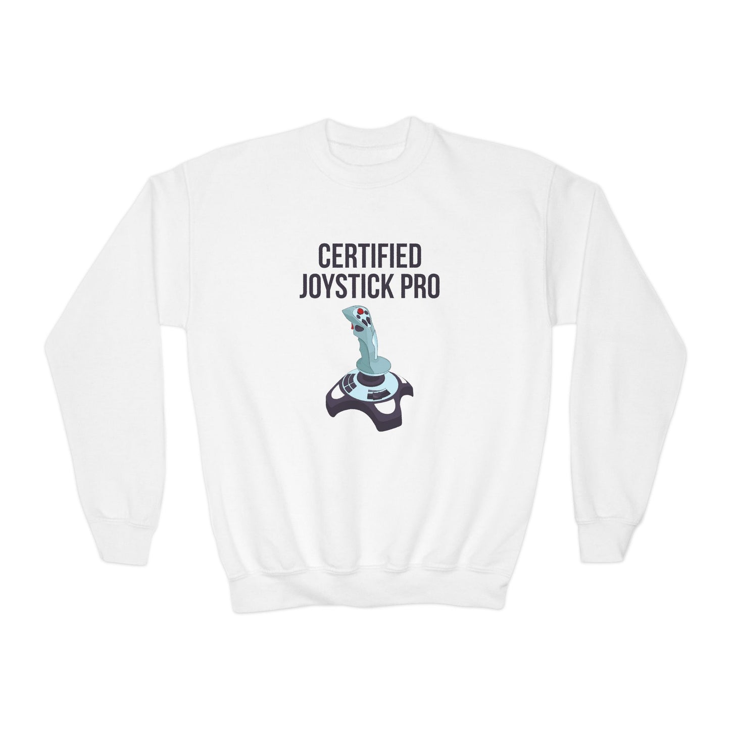 Certified Joystick Pro Youth Crewneck Sweatshirt