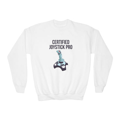 Certified Joystick Pro Youth Crewneck Sweatshirt