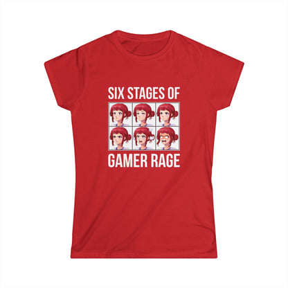Six Stages of Gamer Rage (Female Version)