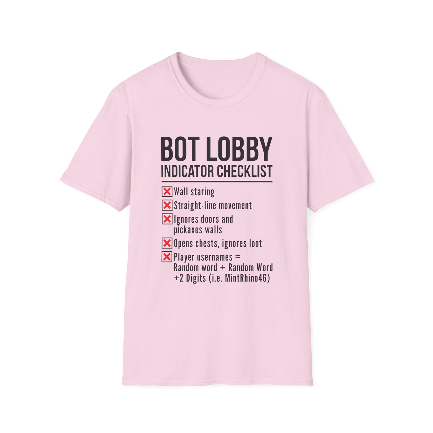 Bot Lobby Indicator Checklist