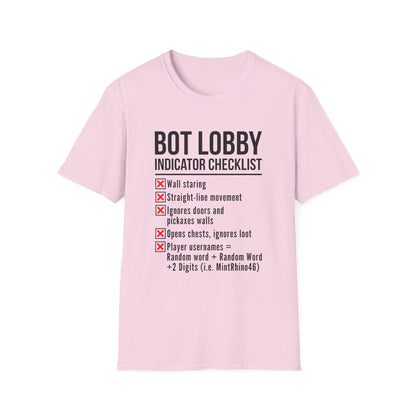 Bot Lobby Indicator Checklist