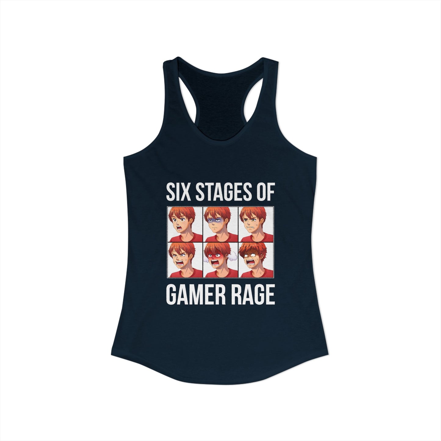 Six Stages of Gamer Rage (Male Version)