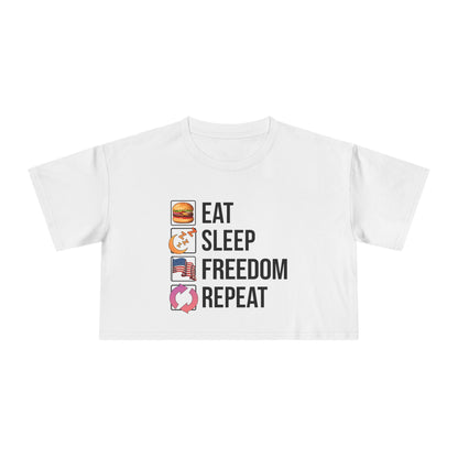 Eat. Sleep. Freedom. Repeat. Description
