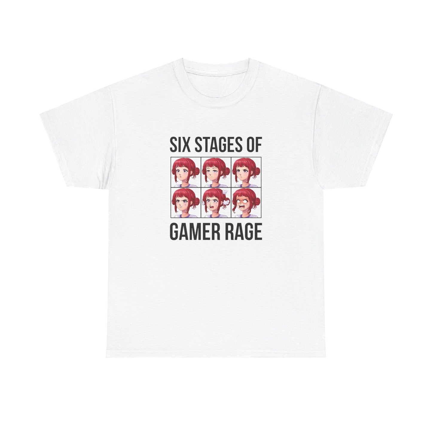Six Stages of Gamer Rage (Female Version)
