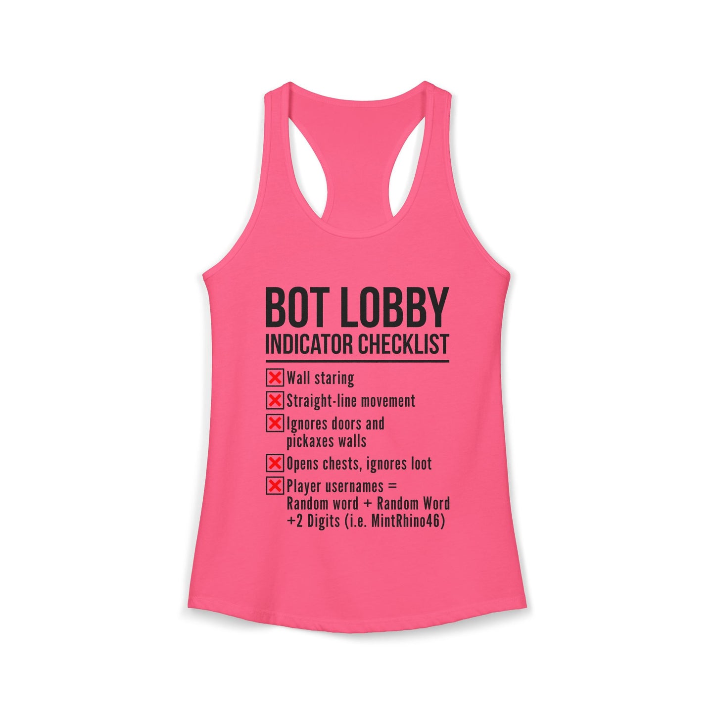 Bot Lobby Indicator Checklist