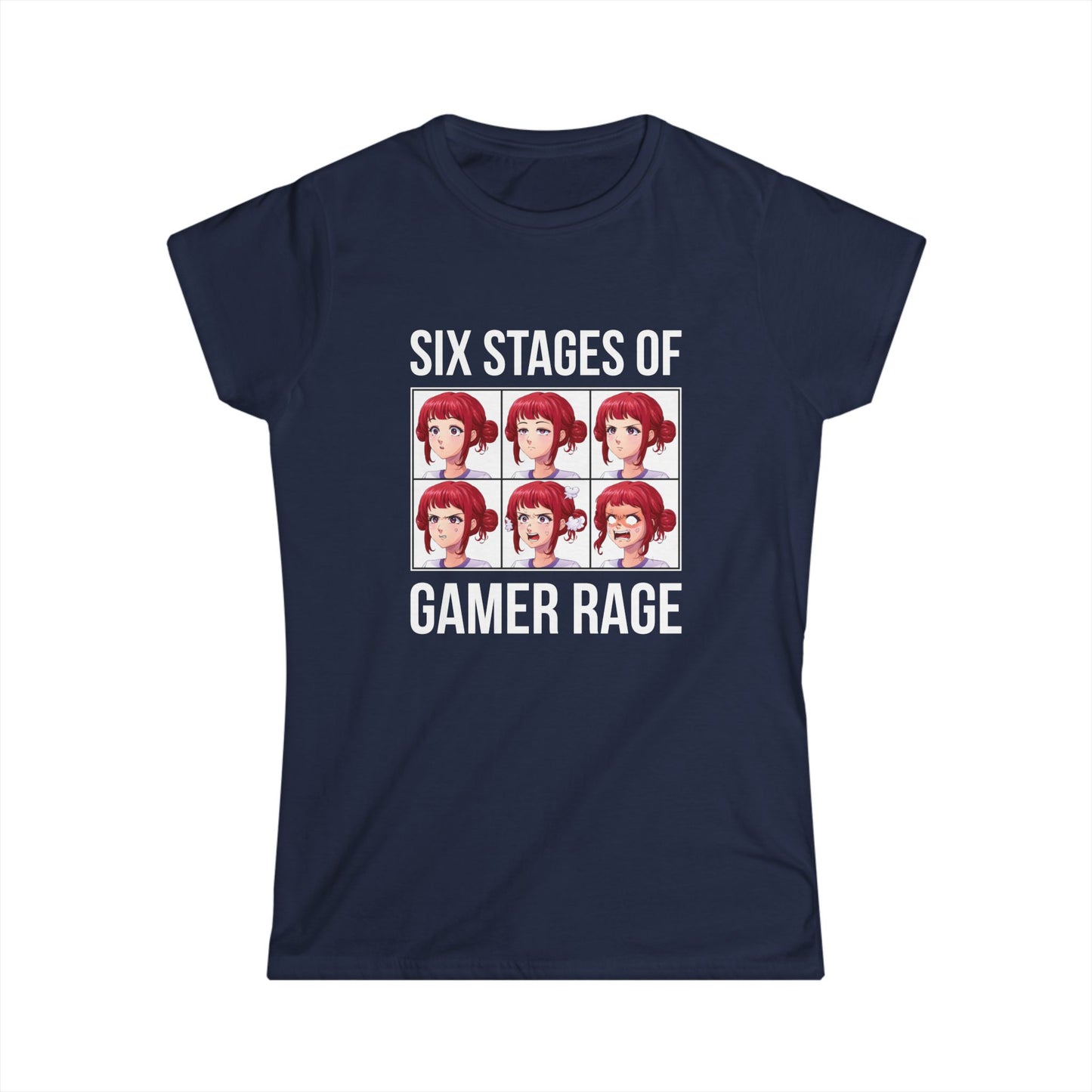 Six Stages of Gamer Rage (Female Version)