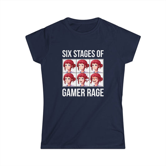 Six Stages of Gamer Rage (Female Version)