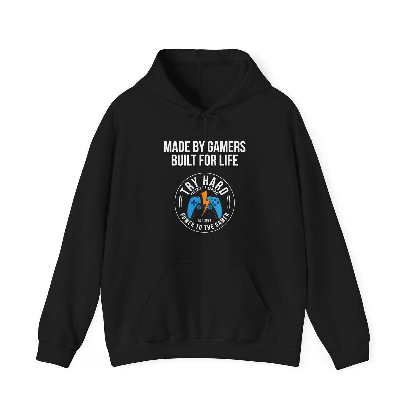 Made By Gamers, Built For Life (Try Hard Logo - Color)
