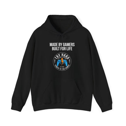 Made By Gamers, Built For Life (Try Hard Logo - Color)