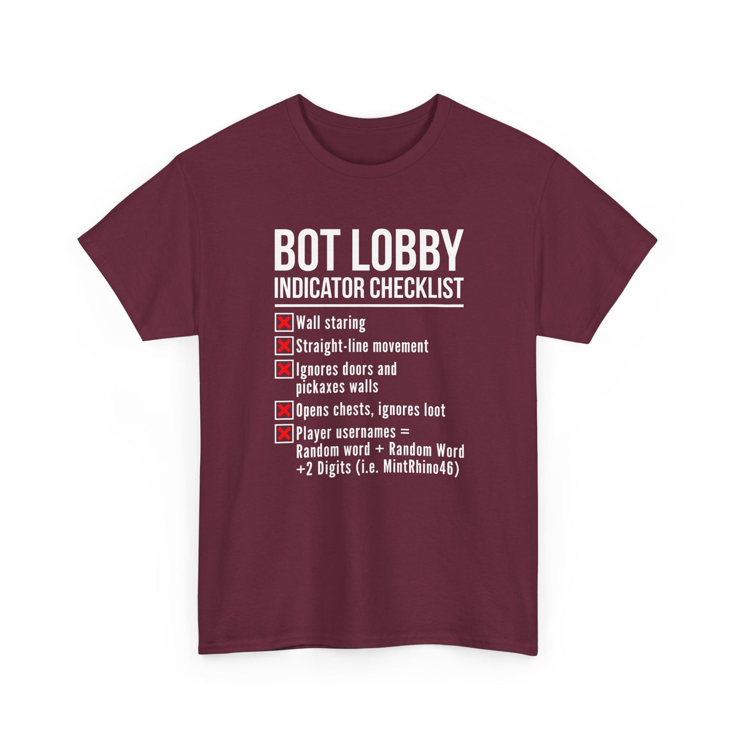 Bot Lobby Indicator Checklist