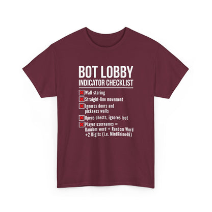 Bot Lobby Indicator Checklist