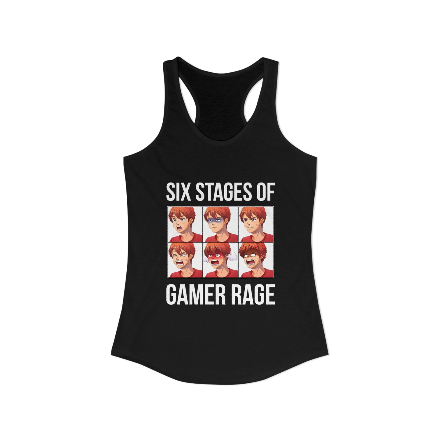 Six Stages of Gamer Rage (Male Version)