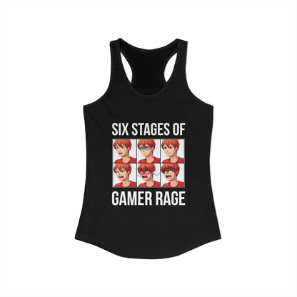 Six Stages of Gamer Rage (Male Version)