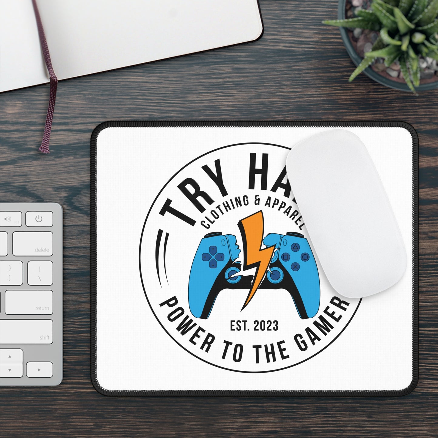 Try Hard Clothing & Apparel (Controller Logo) — Gaming Mouse Pad