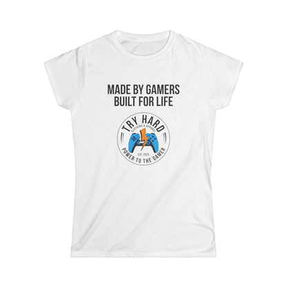 Made By Gamers, Built For Life (Try Hard Logo - Color)