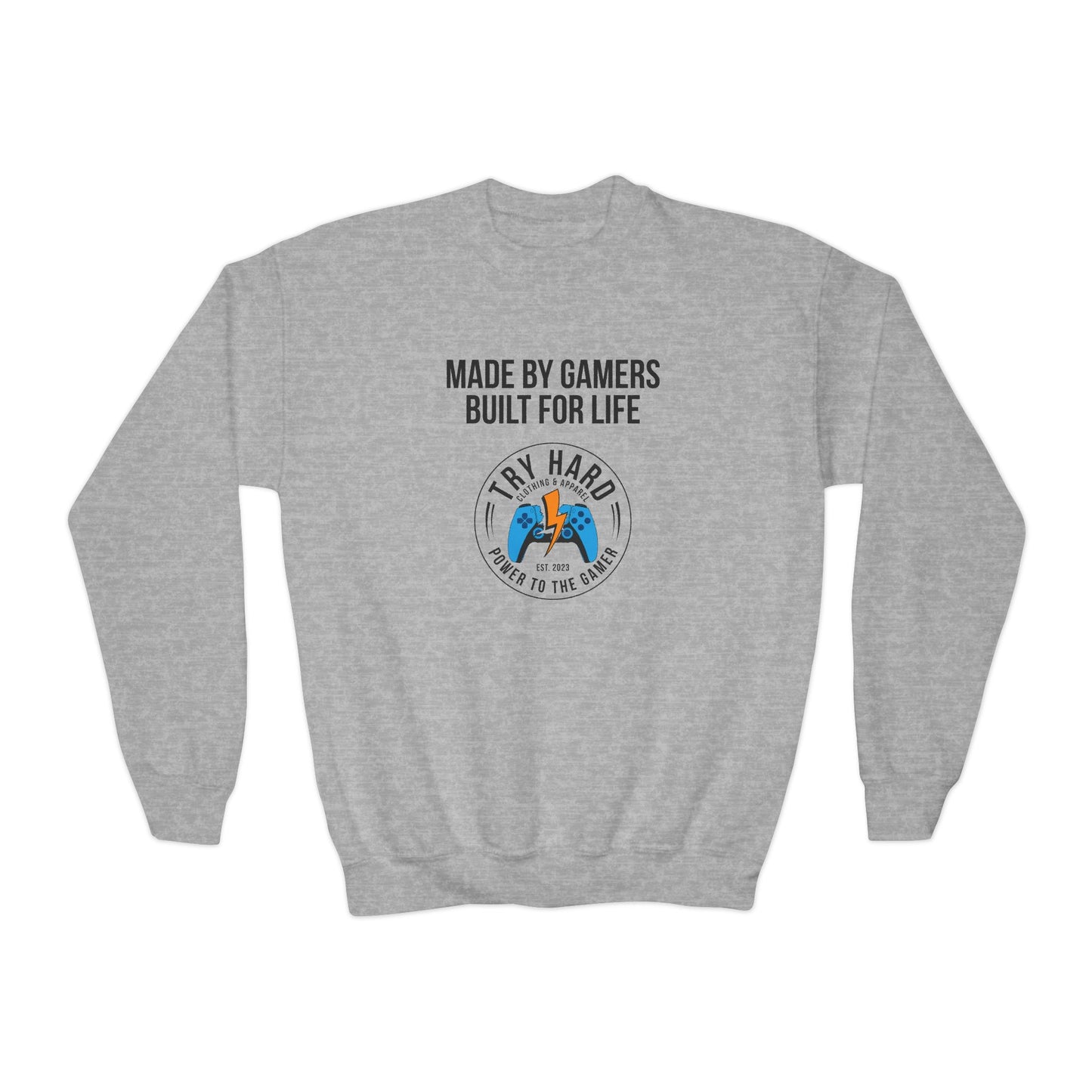 Made By Gamers, Built For Life (Try Hard Logo - Color)