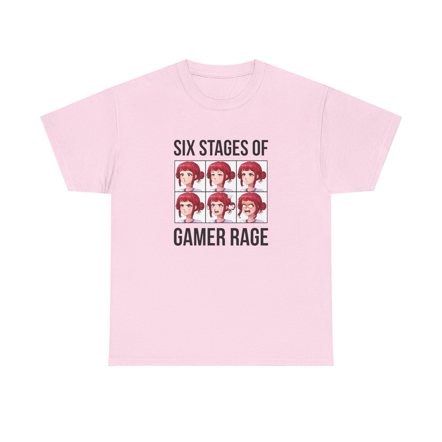 Six Stages of Gamer Rage (Female Version)