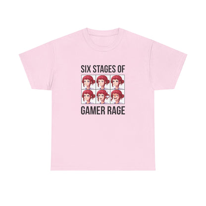 Six Stages of Gamer Rage (Female Version)
