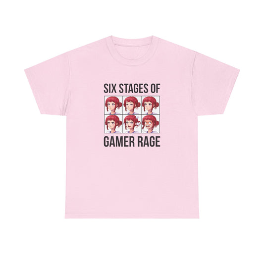 Six Stages of Gamer Rage (Female Version)